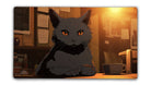 Anime Coffee Cat TCG Playmat or XL Desktop - Jankmats