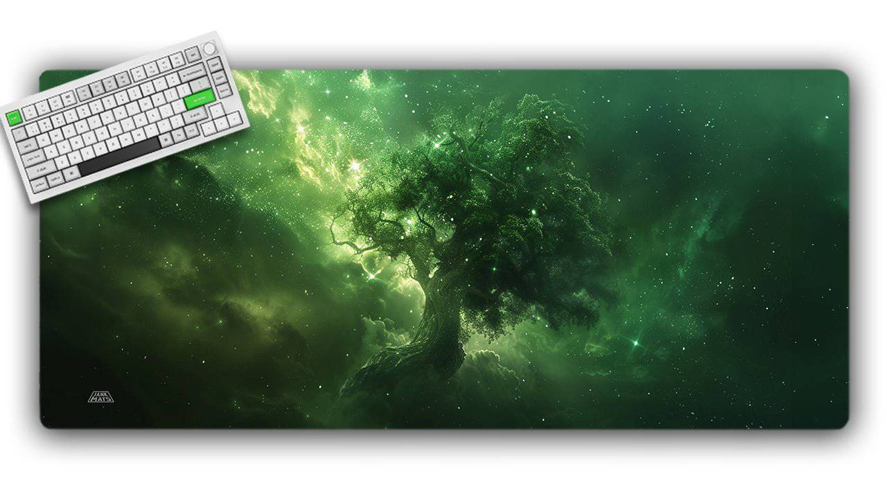 Forest Galaxy TCG Playmat or XL Desktop - Jankmats