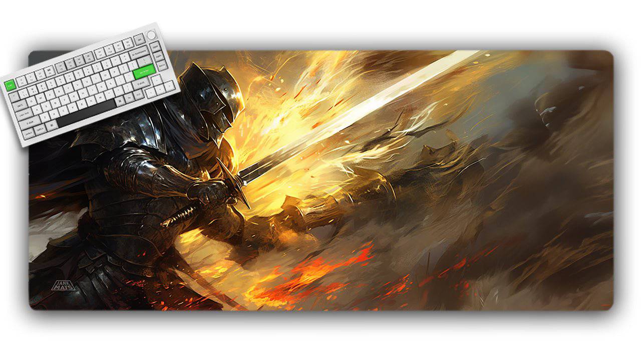 Standing Vigil TCG Playmat or XL Desktop - Jankmats