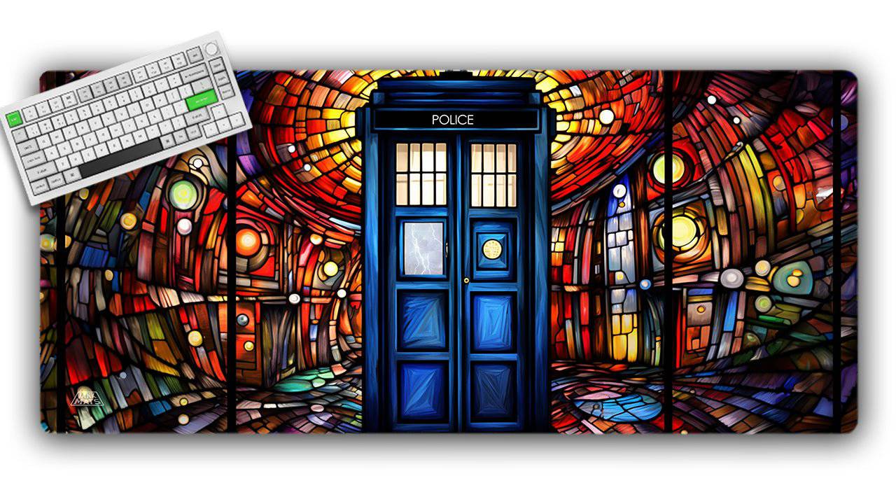 Tardis Time Travel TCG Playmat or XL Desktop - Jankmats