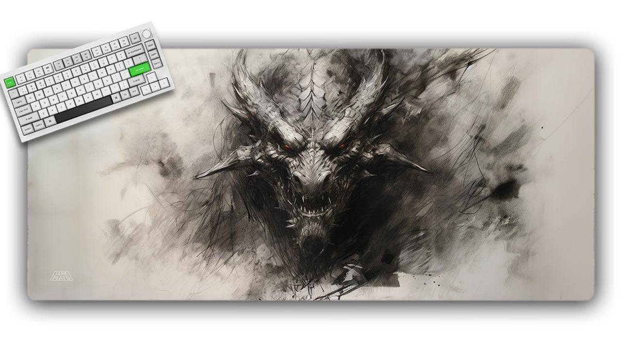 Turn Back Dragon TCG Playmat or XL Desktop - Jankmats